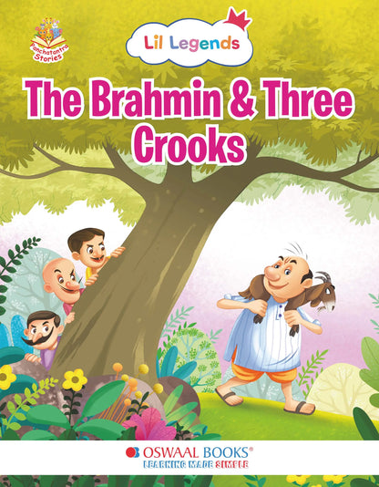 Oswaal Lil Legends Panchatantra Stories for Kids Age 2+ Years - The Brahmin and Three Crooks | Short Illustrated English Bedtime Stories with Colourful Pictures | Picture Book for Early Readers 