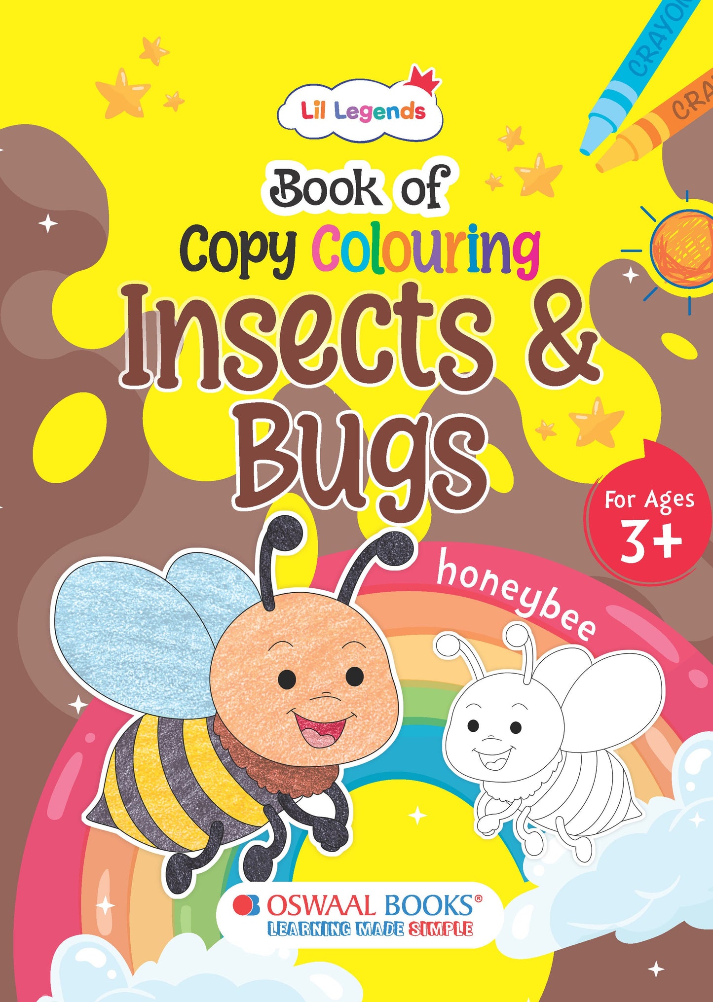 Book of Copy Colouring: Insects & Bugs for Kids | Fun Colouring Activity Book | Ages 3+