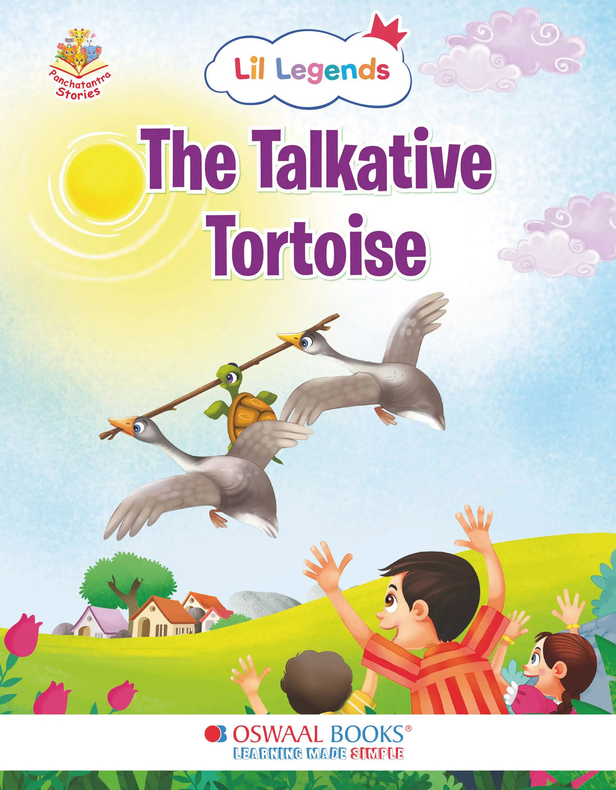Oswaal Lil Legends Panchatantra Stories for Kids Age 2+ Years - The Talkative Tortoise | Short Illustrated English Bedtime Stories with Colourful Pictures | Picture Book for Early Readers 