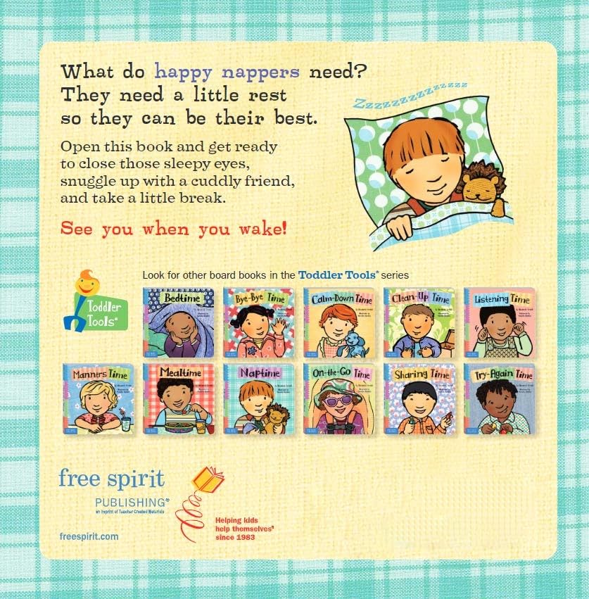 Naptime (Toddler Tools Series) — Gentle Board Book for Toddlers (Ages 1–3 yrs) | Build Calm Sleep & Rest Habits | by Free Spirit Publishing