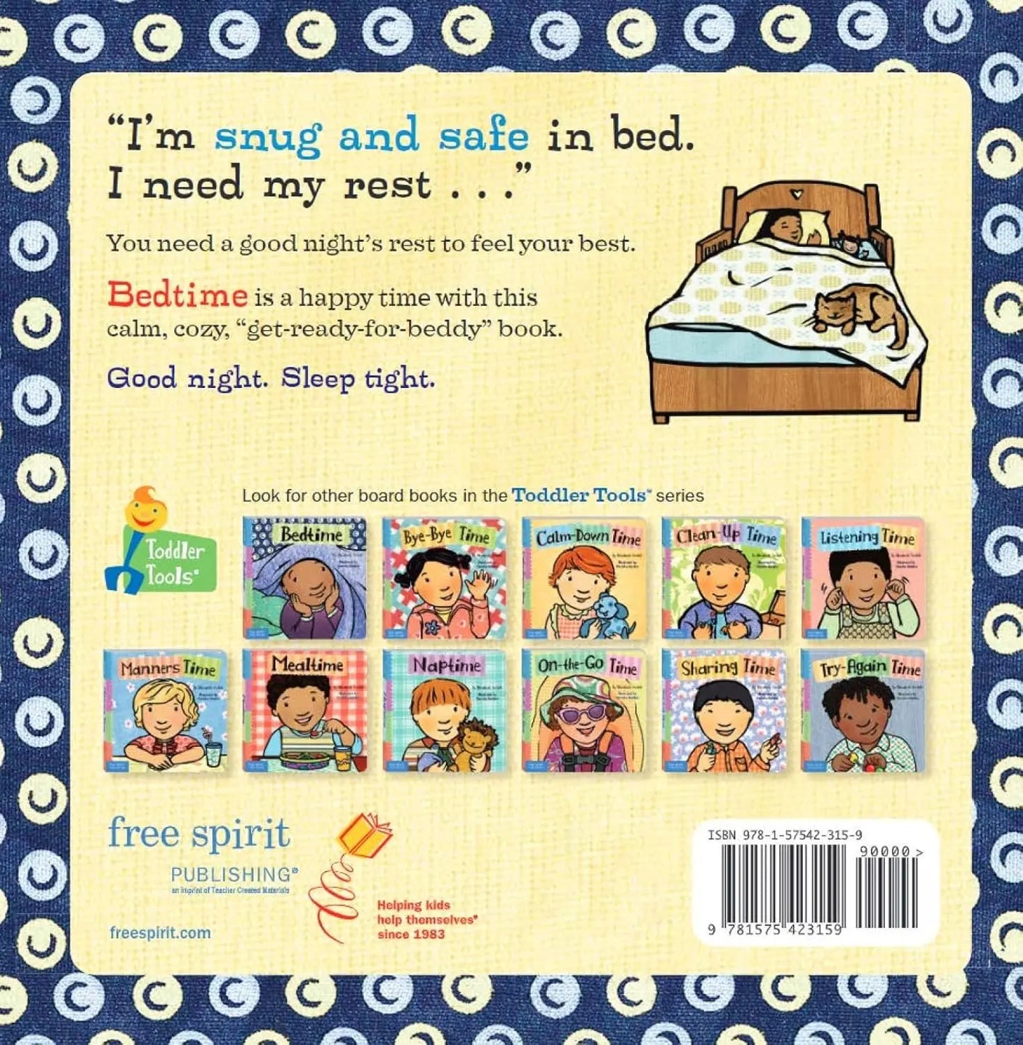 Bedtime (Toddler Tools Series) — Gentle Board Book for Toddlers (Ages 1–3 yrs) | Establish Calm Sleep & Night-Routines | by Free Spirit Publishing 