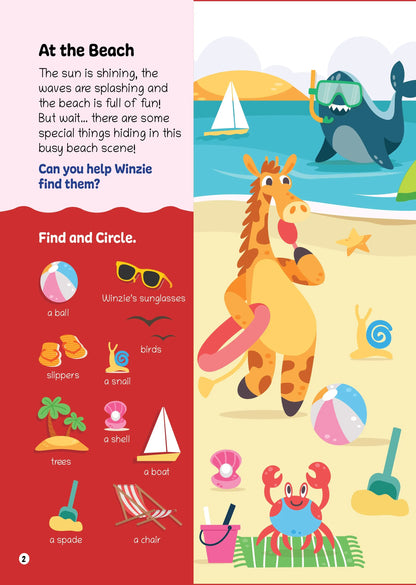 Lil Legends Interactive Learning Activity Book Search and Find with Winzie | Picture Puzzles | Builds Observation, Attention to Detail and Focus | For Nursery/LKG/UKG | Age 3-6 