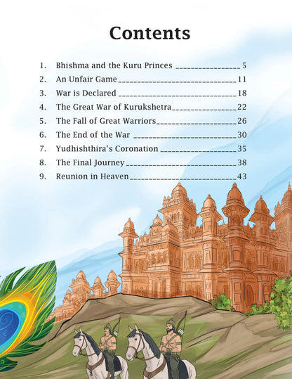 Lil Legends Mahabharat Story Book for Kids | Padded Illustrated Mythology Book | Epic Tales of Pandavas, Krishna & Kurukshetra | Cultural Learning Picture Book | Ages 7+ Years