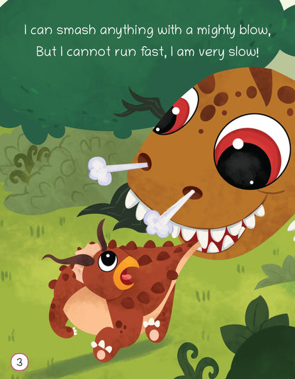 Lil Legends Dinosaur Padded Board Book Set for Kids Age 3+ Years - T-Rex, Triceratops, Stegosaurus & Apatosaurus | Illustrated Read-Aloud Bedtime Stories | Early Learning Picture Books