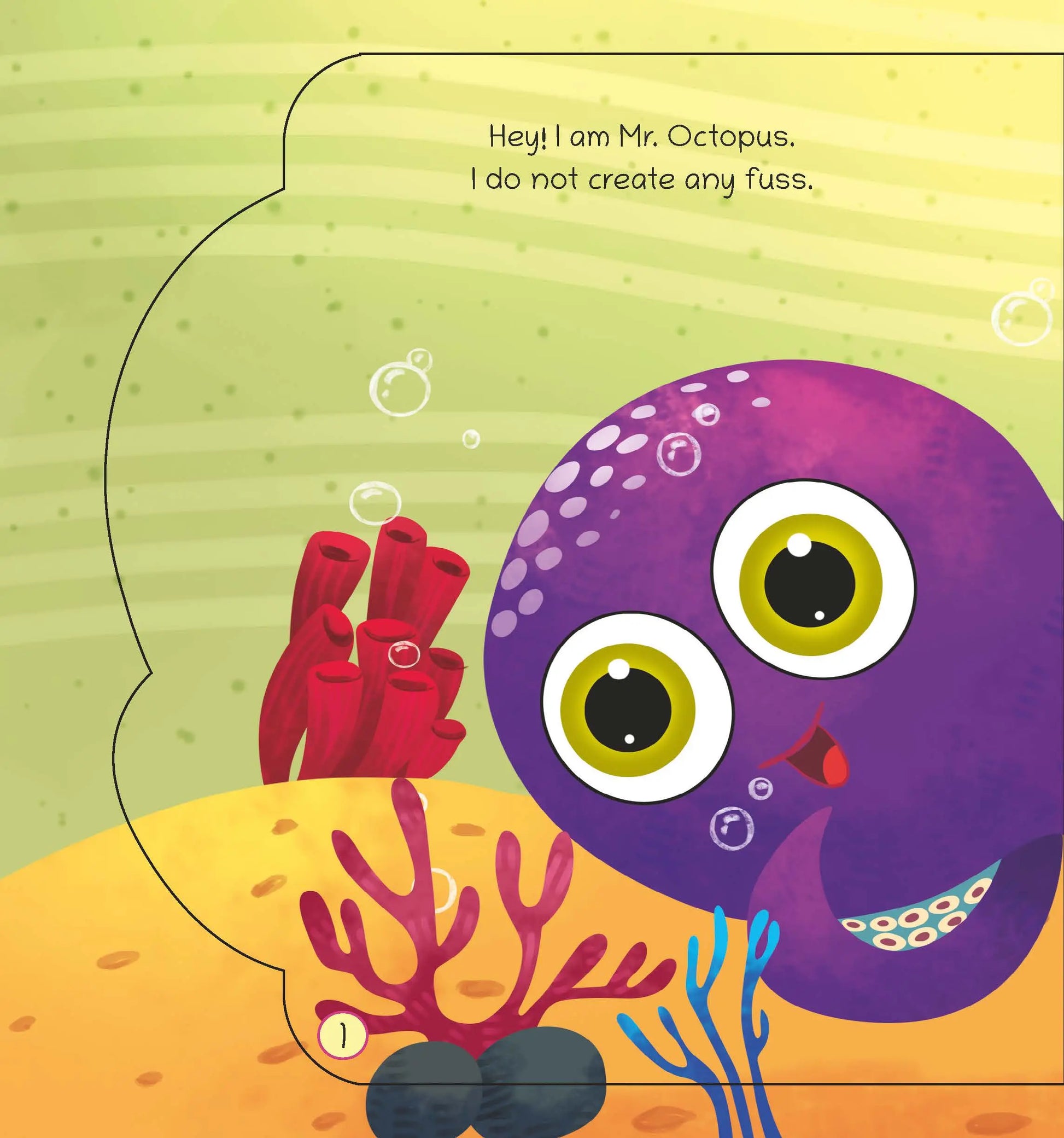 Lil Legends Shaped Board Book - Sea Animals: Octopus | Octopus-Shaped Picture Book for Kids Age 2+ Years | Early Learning Book with Colourful Illustrations for Toddlers & Preschoolers 