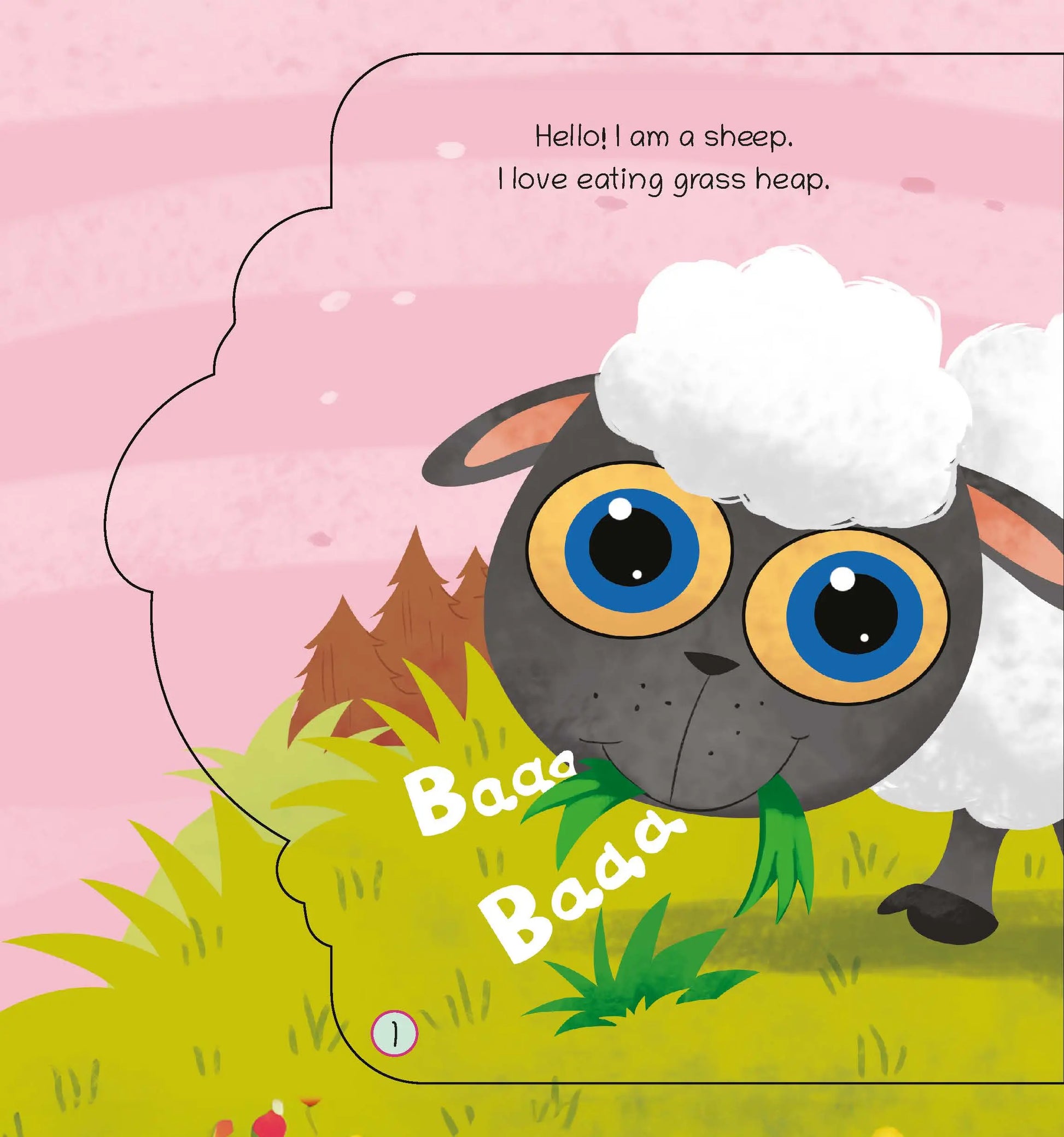 Lil Legends Shaped Board Book - Farm Animals: Sheep | Sheep-Shaped Picture Book for Kids Age 2+ Years | Early Learning Book with Colourful Illustrations for Toddlers & Preschoolers 