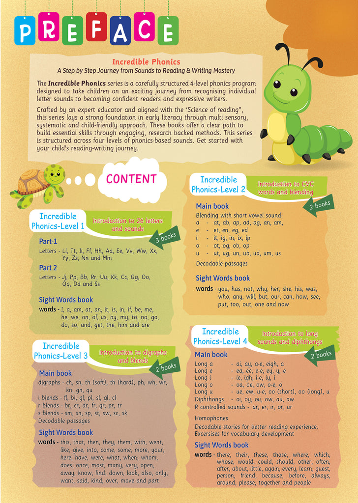 Lil Legends Incredible Phonics Main Book Level 1 Part 1