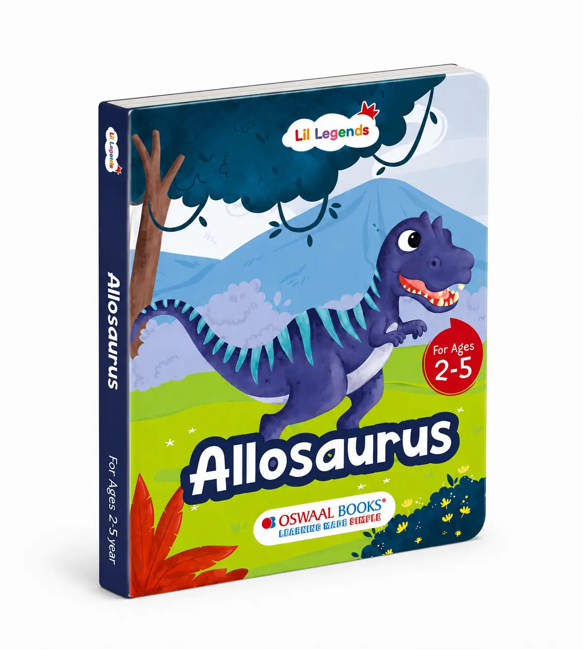 Lil Legends Dinosaur Padded Board Books for Kids | Set of 4 Books | Illustrated Dinosaur Storybooks | Early Learning Fun | Age 2–5 Years | Padded Cover Set 