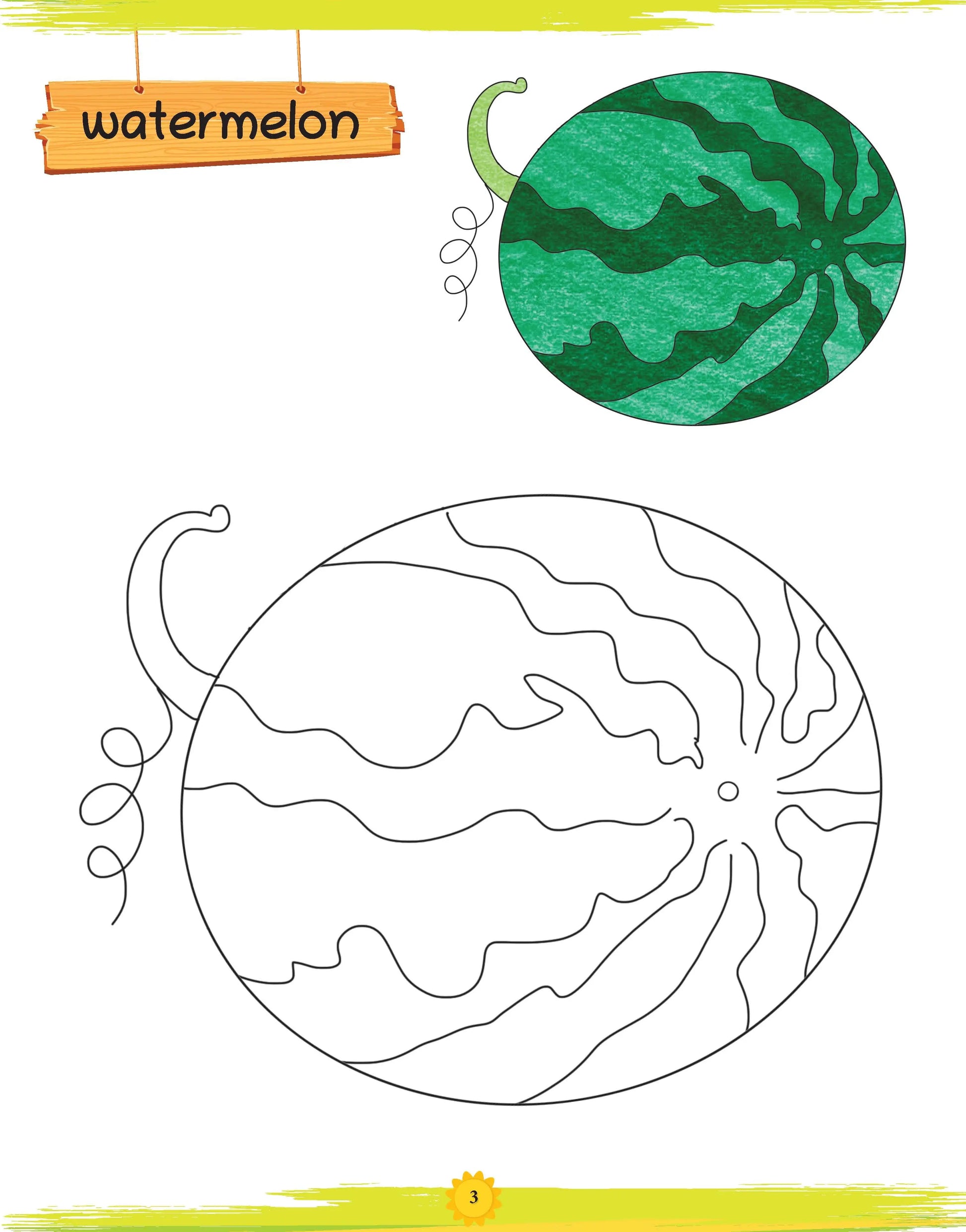 Lil Legends Book of Copy Colouring for kids,To Learn About Fruits, Age 3 + 
