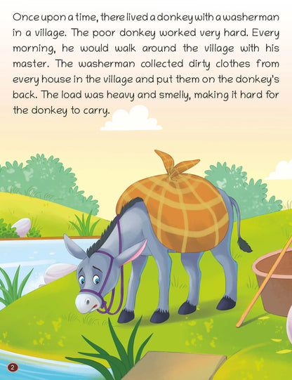 Lil Legends Panchatantra Life Lessons Set of 4 Story Books for Kids Age 2+ Years - Singing Donkey, Talkative Tortoise, Monkey & Brahmin | Illustrated Stories for Moral Values 