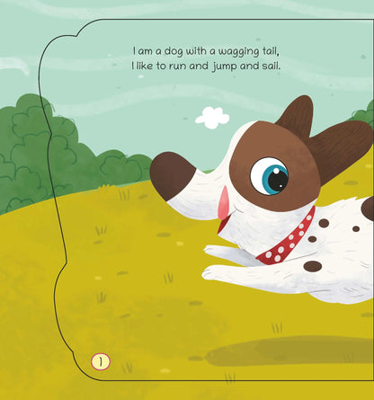 Lil Legends Shaped Board Book - Pet Animals: Dog | Dog-Shaped Picture Book for Kids Age 2+ Years | Early Learning Book with Colourful Illustrations for Toddlers & Preschoolers