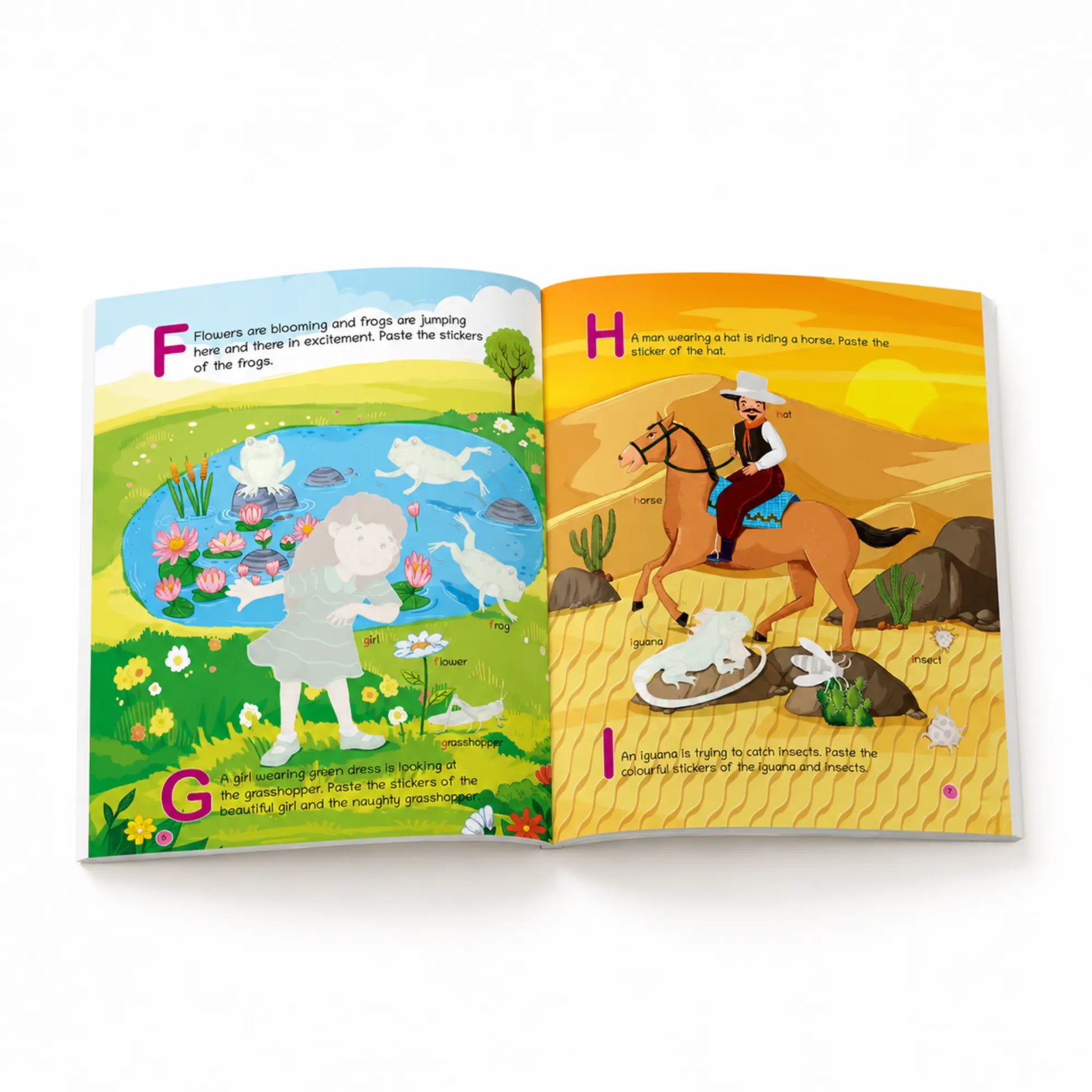 Lil Legends Books of Stickers Animals and Alphabets | Set of 2 for Age 3+ | Learn ABC and Counting With Fun Activities | Educational Workbook | For Toddlers/Nursery/LKG 