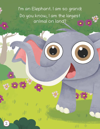 Oswaal Lil Legends Know Me Series for Kids | I am an Elephant | Fascinating Wild Animal Book | Illustrated Picture Book | Age 2+ Years | Early Learning Fun | Paperback 