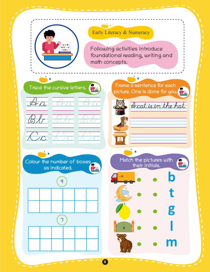 Lil Legends 250+ Activities Brain Quest Activity Book for Age 5+ | Puzzles, Colouring, Counting, Sorting, Numeracy and Word Search | Fun Activity Book | For Toddlers/LKG/UKG/Class 1