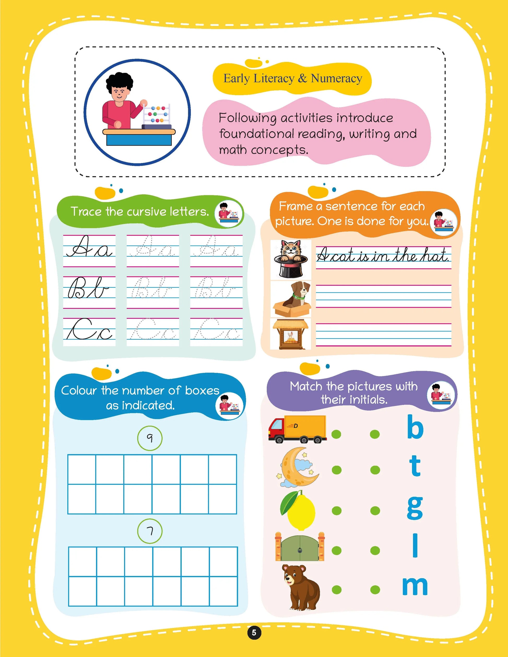 Lil Legends 250+ Activities Set Of 2 For Kids 5+ | Maths and Brain Quest | Puzzles, Colouring, Sorting, Counting and Numeracy Workbooks | For UKG/Class 1 