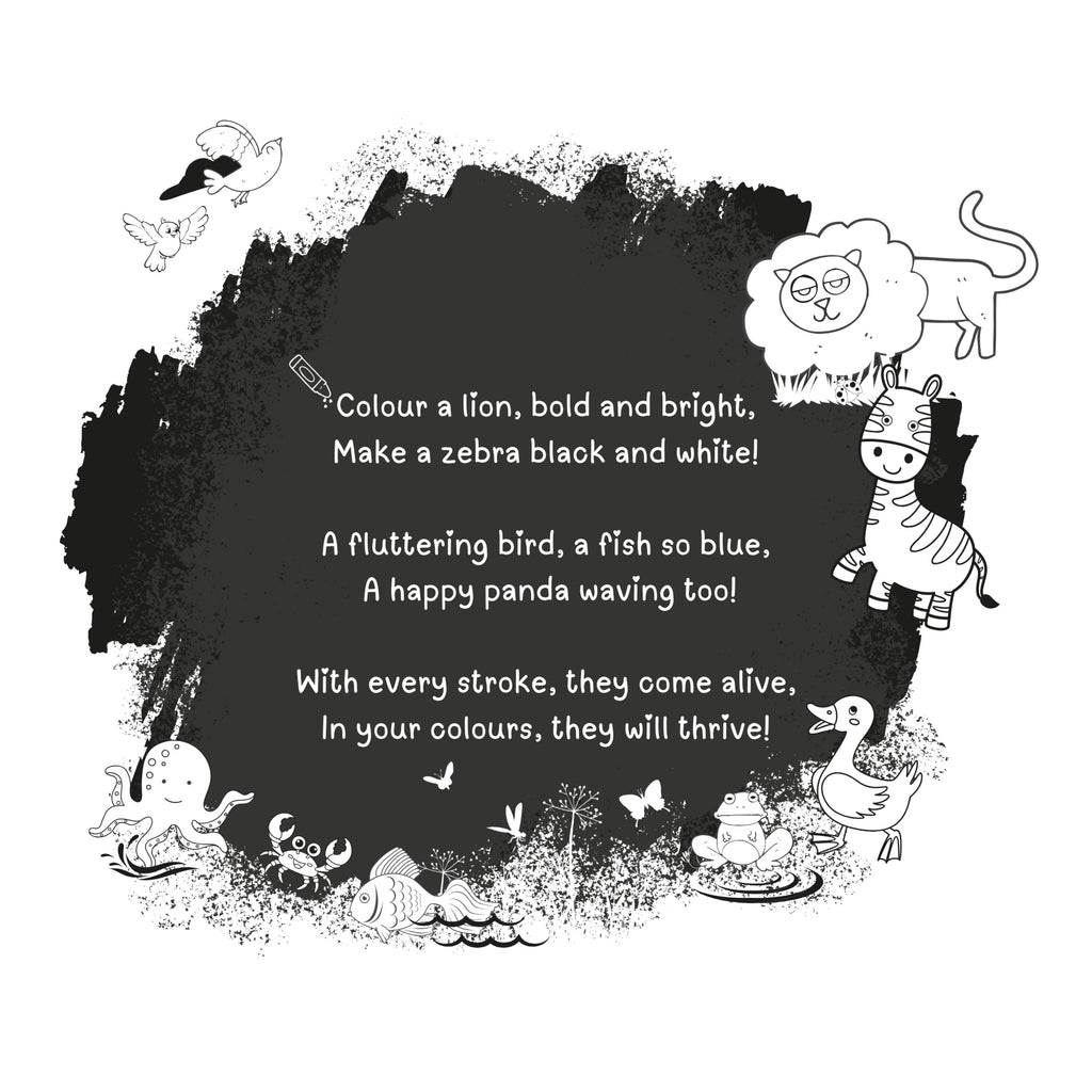 Animals & Ocean Colouring Book Set – 2 Kids Activity Books for Creative Learning & Fun 