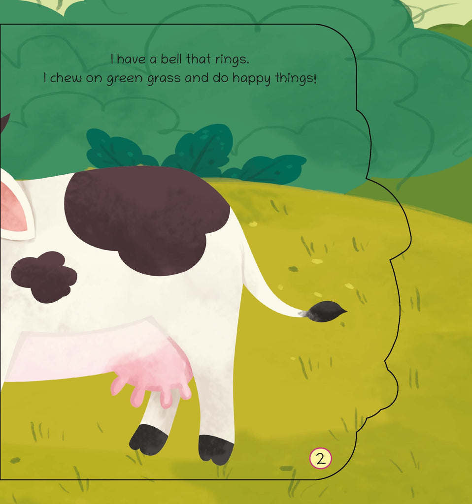 Lil Legends Shaped Board Books: Pet Animals: Cow - Oswaal Books