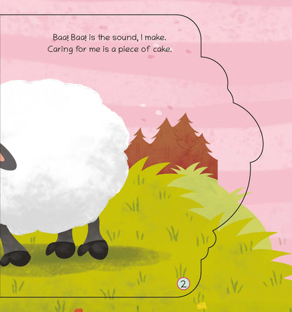 Lil Legends Shaped Board Book - Farm Animals: Sheep | Sheep-Shaped Picture Book for Kids Age 2+ Years | Early Learning Book with Colourful Illustrations for Toddlers & Preschoolers 