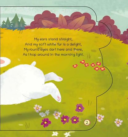 Lil Legends Shaped Board Book - Pet Animals: Rabbit | Rabbit-Shaped Picture Book for Kids Age 2+ Years | Early Learning Book with Colourful Illustrations for Toddlers & Preschoolers