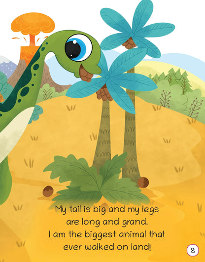 Lil Legends Padded Board Book for Kids | I am an Apatosaurus | Illustrated Dinosaur Book for Toddlers | Thick Pages & Bright Illustrations | Age 2–5 Years | Padded Cover Edition