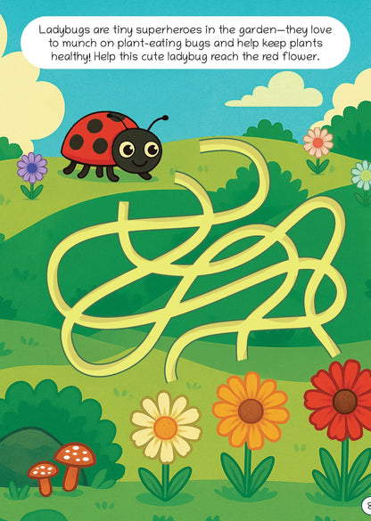 Lil Legends Mindful Mazes Activity Book for Kids Age 3-8 Years | Fun & Challenging Mazes | Boosts Critical Thinking, Problem Solving & Eye-Hand Coordination | Nursery to Class 2
