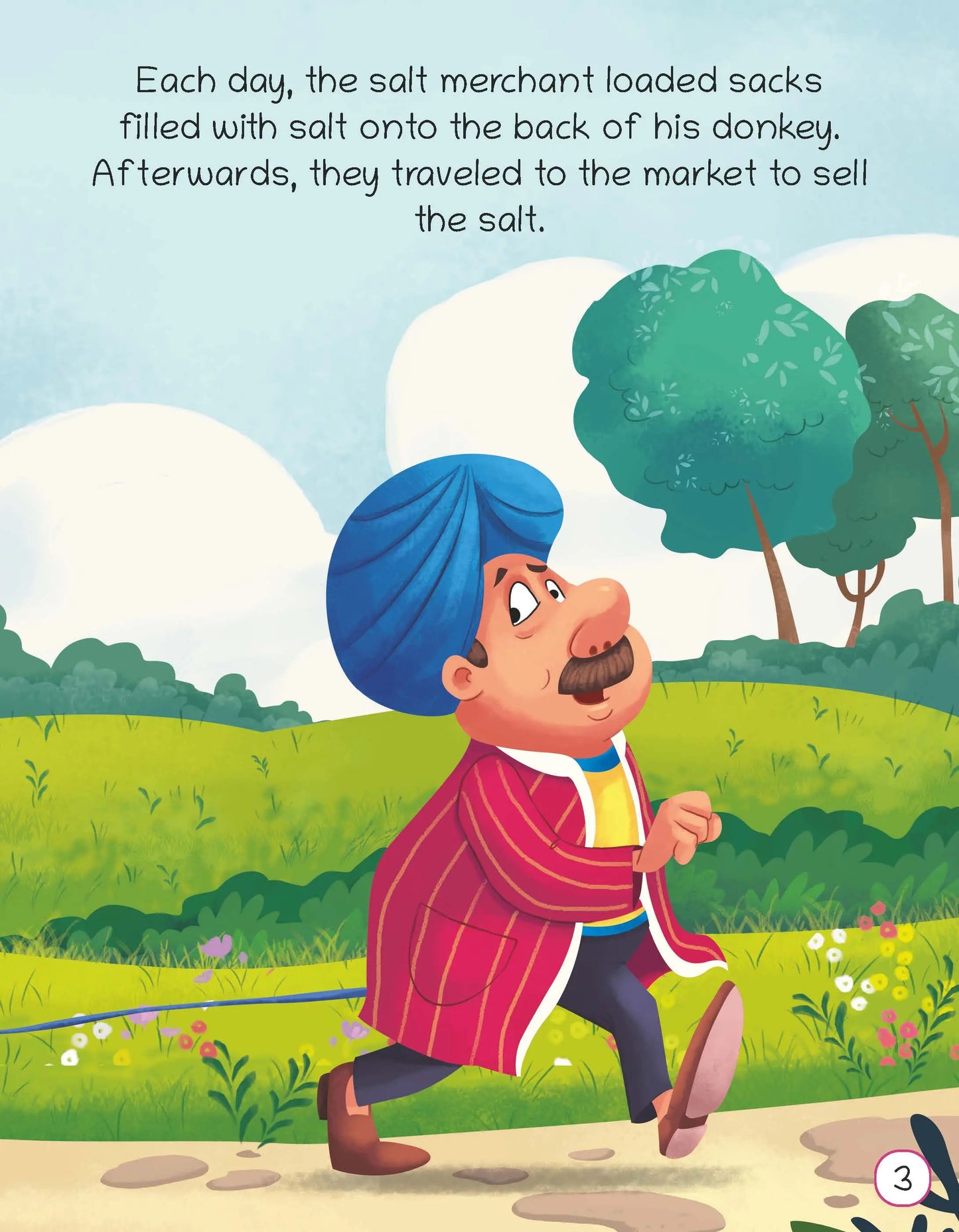 Oswaal Lil Legends Moral Story Books for Kids Age 2+ Years - The Merchant and The Donkey | Short English Bedtime Stories with Colourful Illustrations | Picture Book for Early Readers 