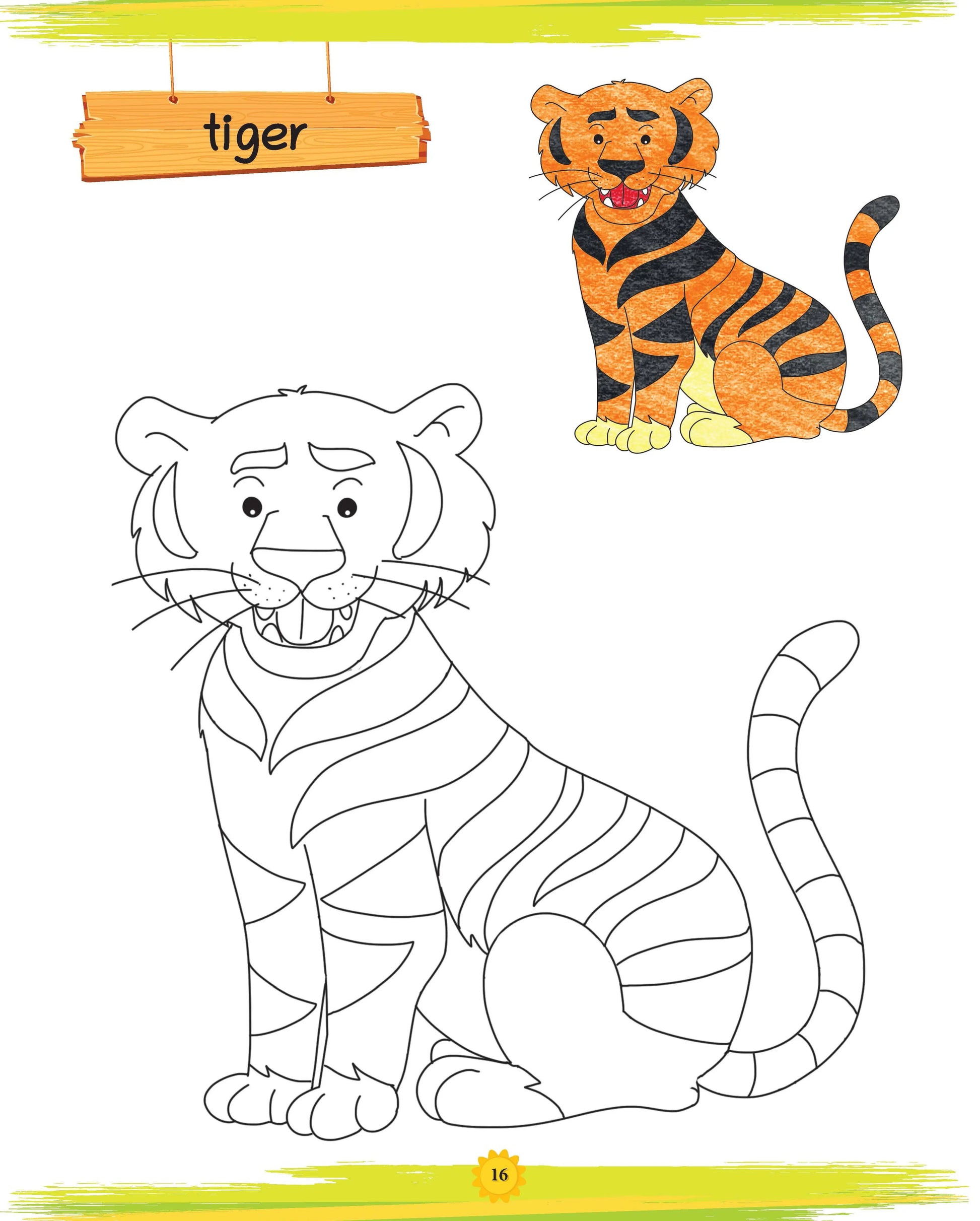 Lil Legends Book of Copy Colouring for kids,To Learn About Animals, Age 3 + 