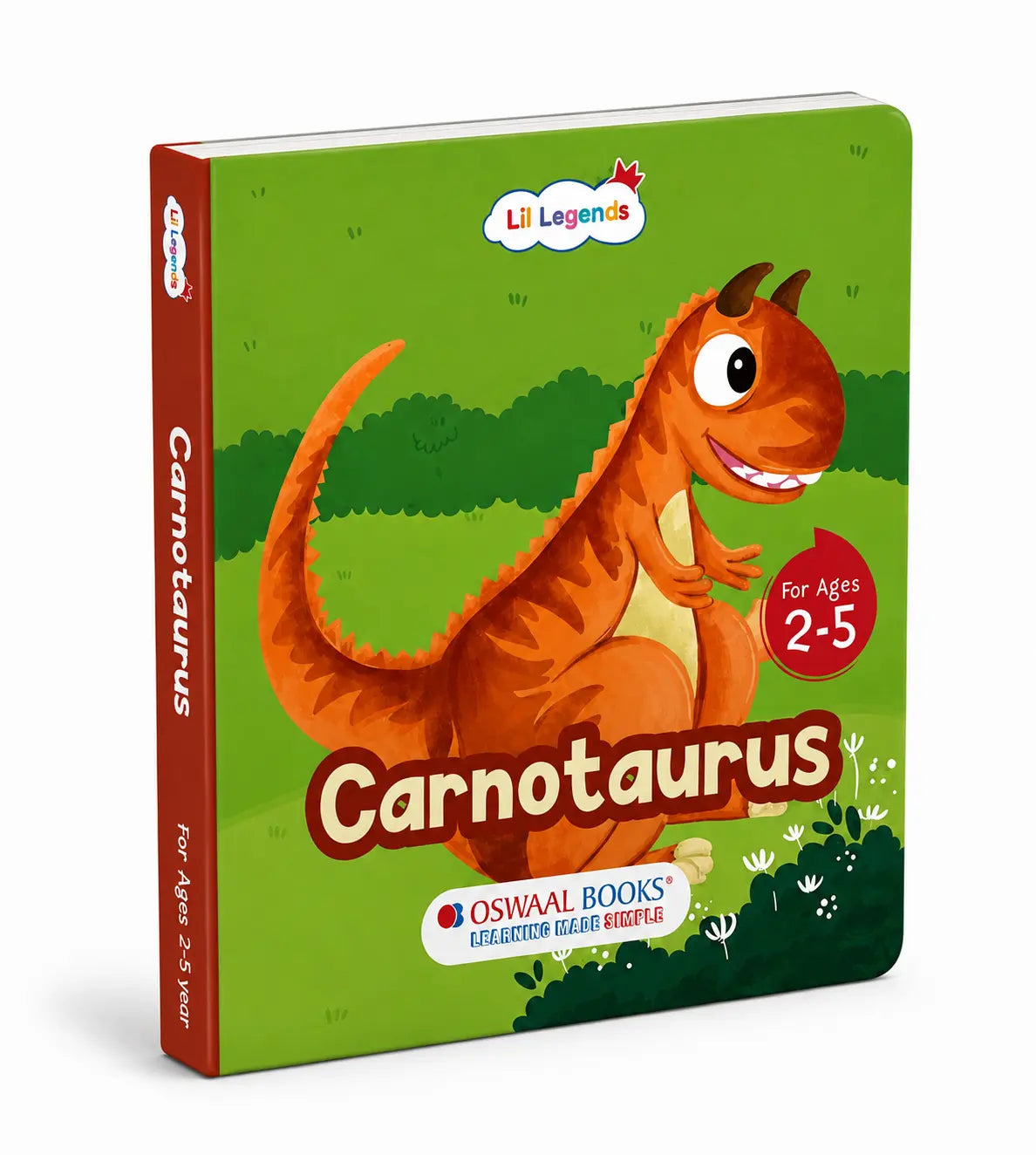 Lil Legends Dinosaur Padded Board Books for Kids | Set of 4 Books | Illustrated Dinosaur Storybooks | Early Learning Fun | Age 2–5 Years | Padded Cover Set 