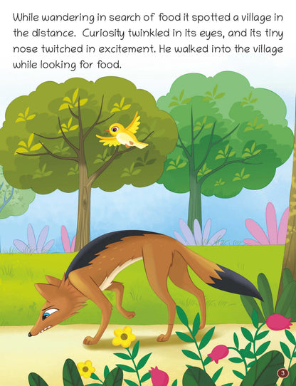 Oswaal Lil Legends Panchatantra Stories for Kids Age 2+ Years - The Blue Jackal | Short Illustrated English Bedtime Stories with Colourful Pictures | Picture Book for Early Readers 
