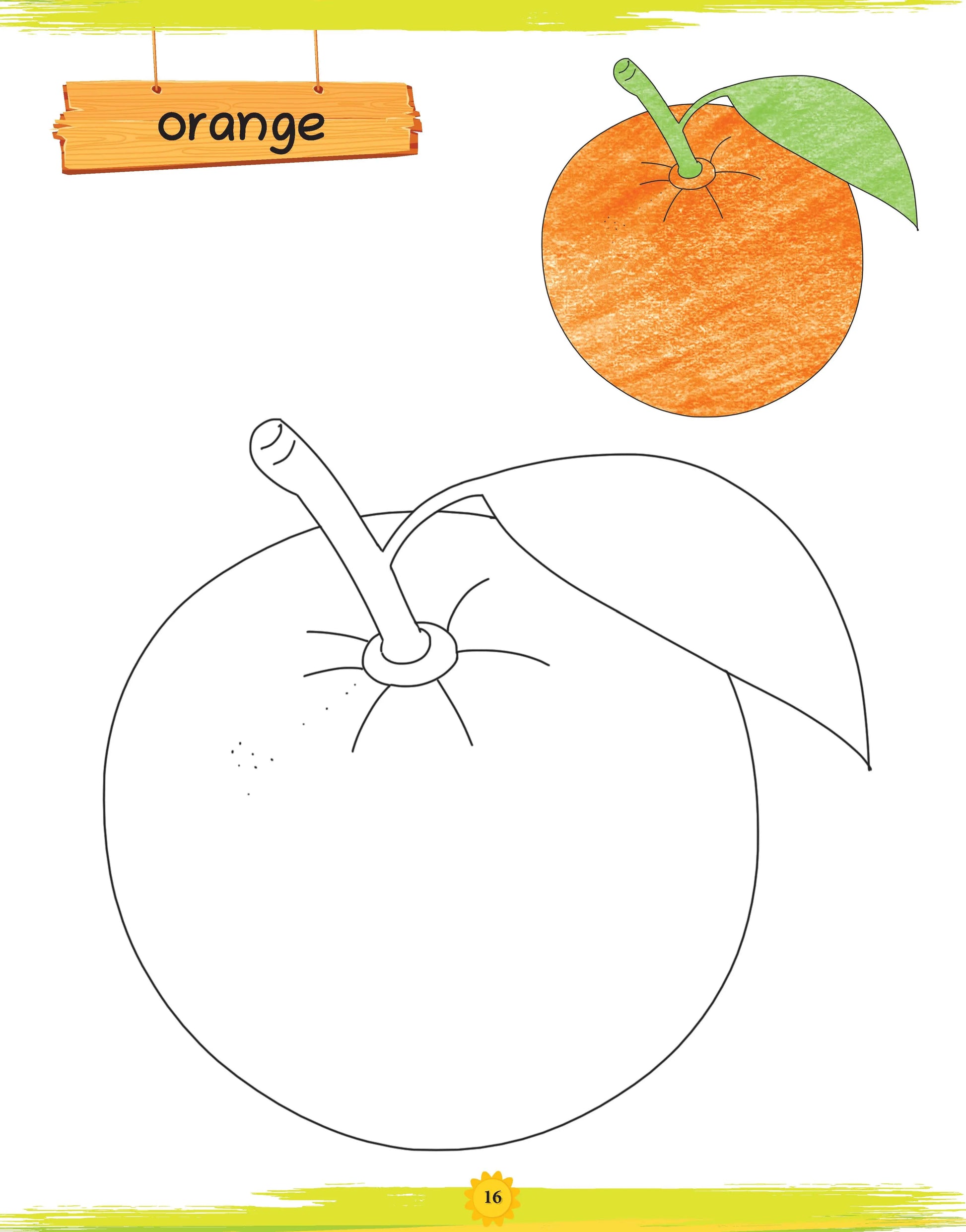 Lil Legends Book of Copy Colouring for kids,To Learn About Fruits, Age 3 + 