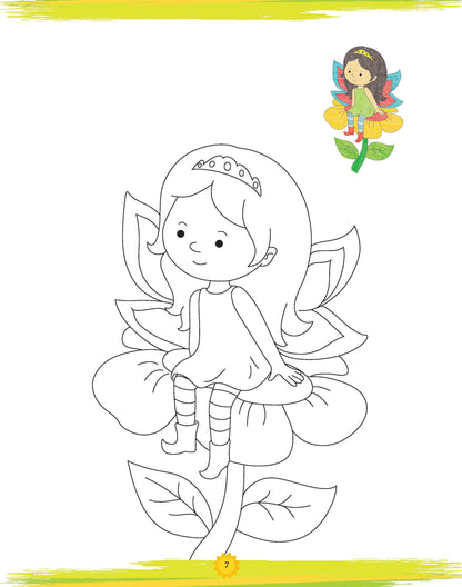 Lil Legends Book of Copy Colouring for Kids | Fairies Theme | Fun Colouring Activity Book | Creativity, Colour Recognition & Fine Motor Skills | Age 3+ Years 