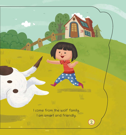 Lil Legends Shaped Board Book - Pet Animals: Dog | Dog-Shaped Picture Book for Kids Age 2+ Years | Early Learning Book with Colourful Illustrations for Toddlers & Preschoolers