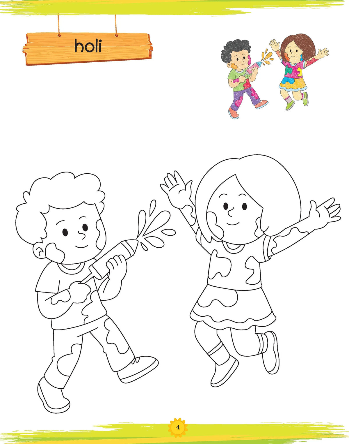 Lil Legends Book of Copy Colouring for Kids | Festivals Theme | Fun Colouring Activity Book | Creativity, Colour Recognition & Fine Motor Skills | Age 3+ Years 