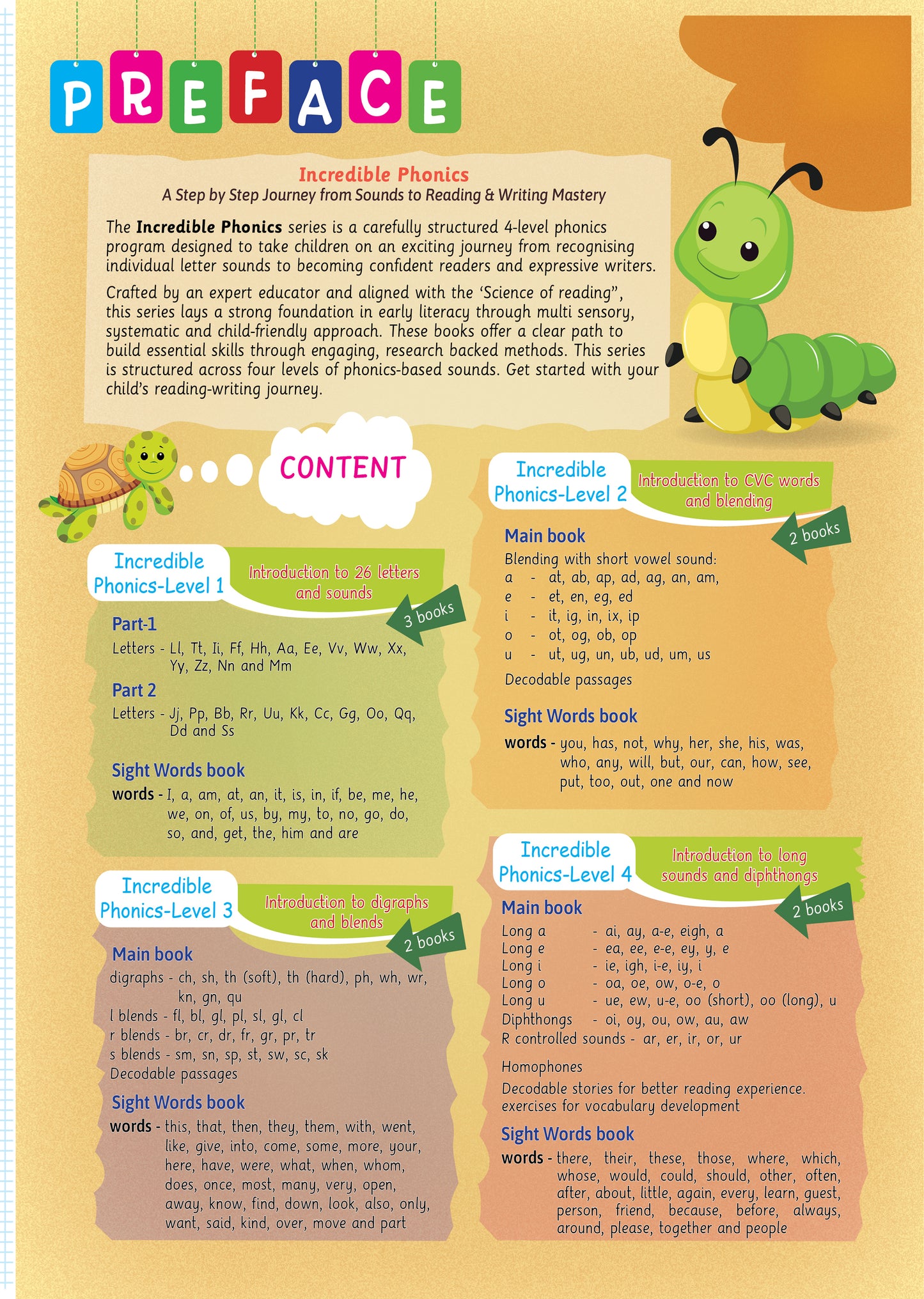 Lil Legends Incredible Phonics Level 1 Sight Words