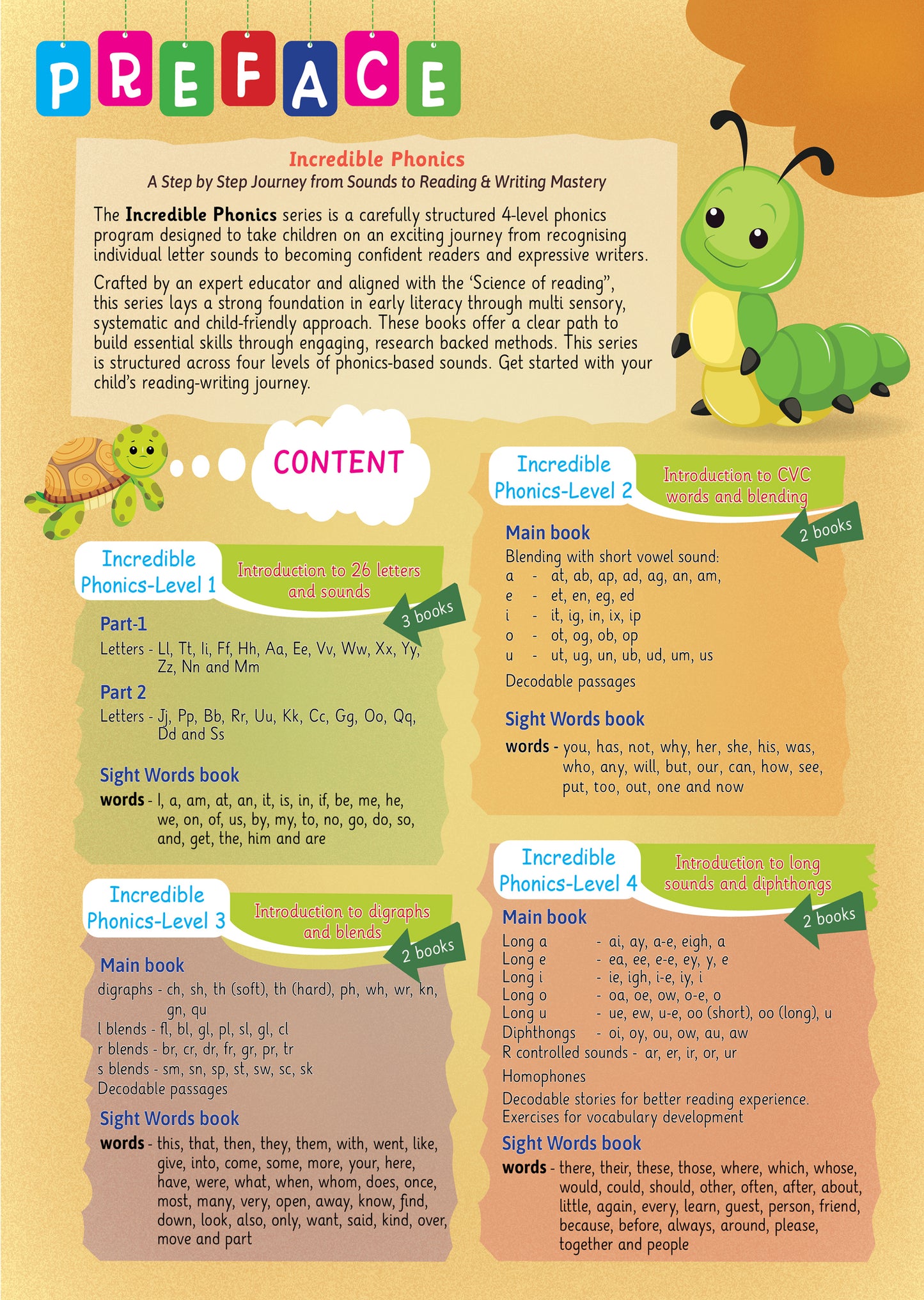 Lil Legends Incredible Phonics Level 2 Sight Words