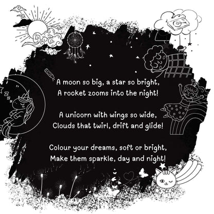 Lil Legends Let's Colour Our Dreams Colouring Book for Kids | Builds Colour Recognition, Focus and Creativity | Travel-Friendly Hardboard Support | For UKG/Primary | Age 4+ 