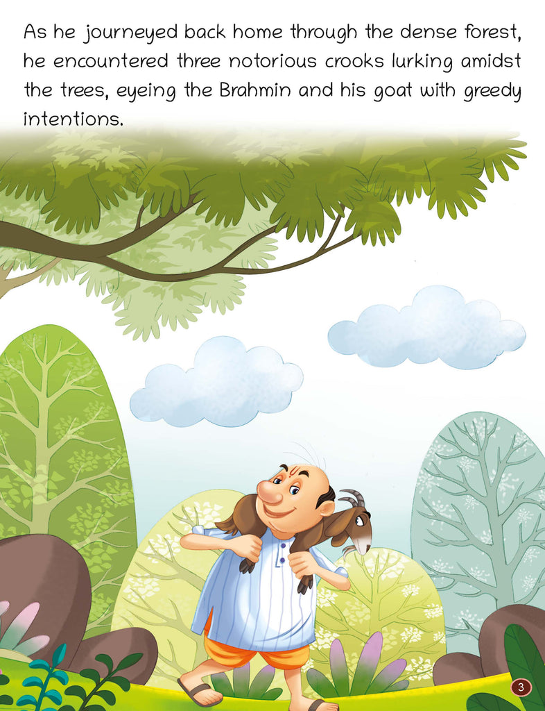 Short Illustrated Panchtantra Stories for Kids 2+ | The Brahmin & Three Crooks for Kids | Lil Legends by Oswaal Books