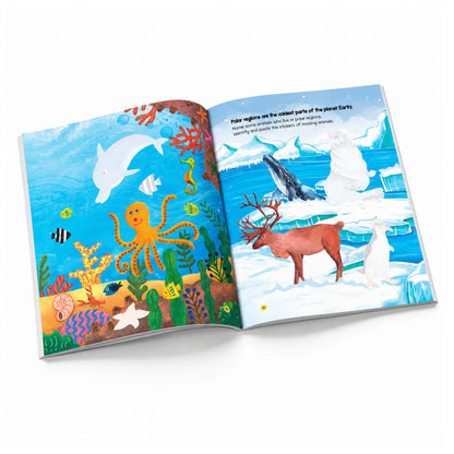 Lil Legends Books of Stickers Animals and Shapes | Set of 2 For Age 3+ | Learn Animal Names and Shapes With Fun Activities | Educational Workbook For Toddlers | For Nursery/LKG 