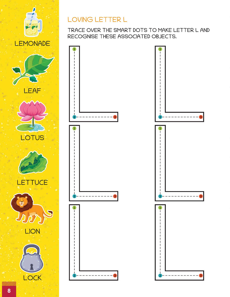 Uppercase & Lowercase Letter Tracing and Vocabulary Books | 2?Book Set for Kids Ages 3?5 | ABC Writing Practice & Preschool Activity 