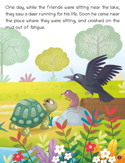 Oswaal Lil Legends Panchatantra Stories for Kids Age 2+ Years - The Four Friends | Short Illustrated English Bedtime Stories with Colourful Pictures | Picture Book for Early Readers 