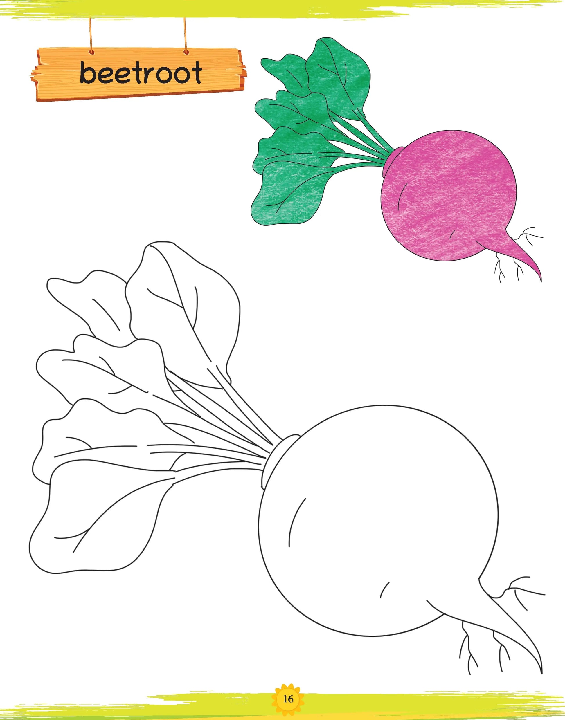 Lil Legends Book of Copy Colouring for kids,To Learn About Vegetables, Age 3 + 