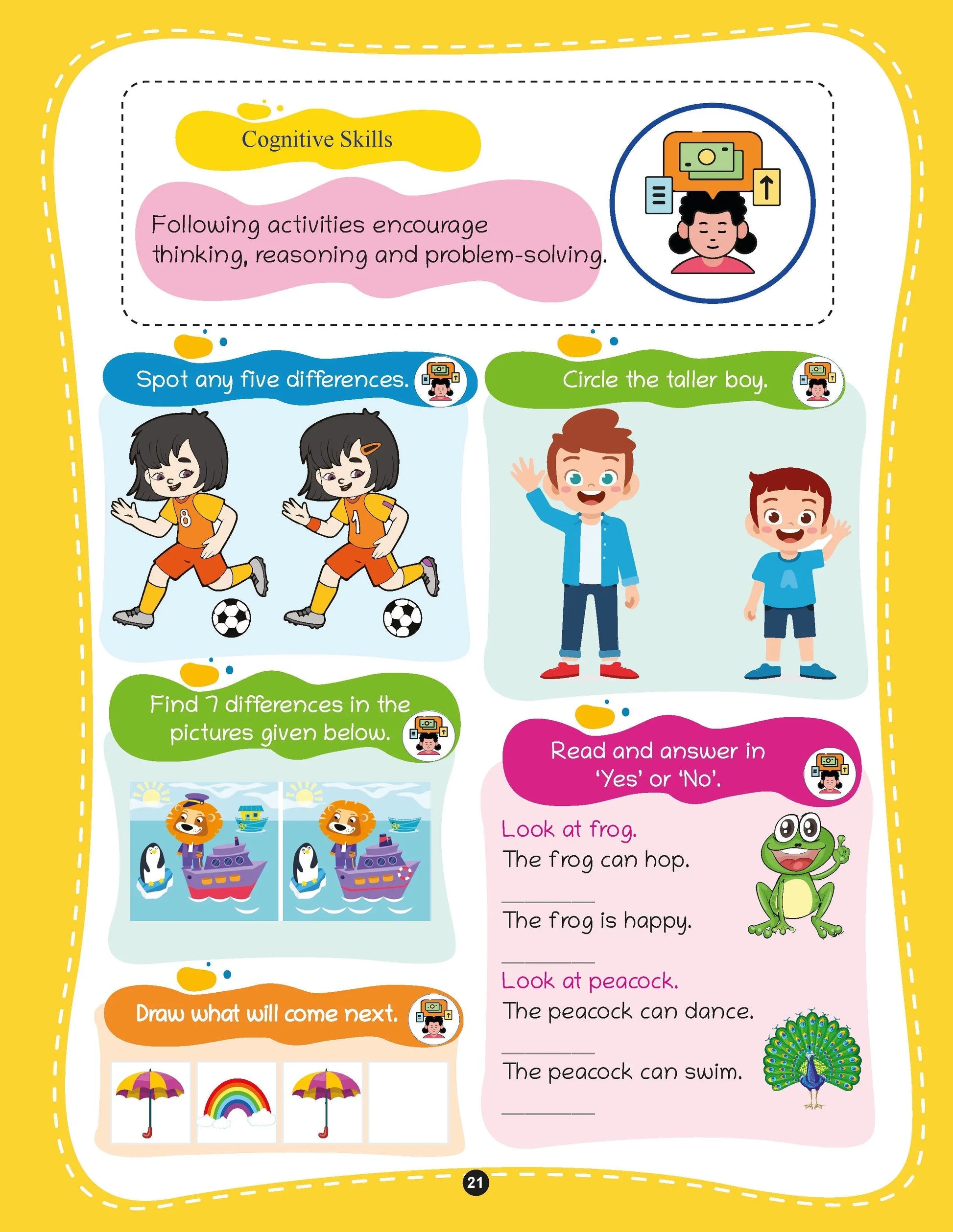 Lil Legends 250+ Activities Set Of 2 For Kids 5+ | Maths and Brain Quest | Puzzles, Colouring, Sorting, Counting and Numeracy Workbooks | For UKG/Class 1 