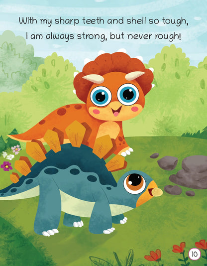 Lil Legends Padded Board Book for Kids | I am a Stegosaurus | Illustrated Dinosaur Book for Toddlers | Durable Early Learning Book | Age 2–5 Years | Padded Cover Edition 