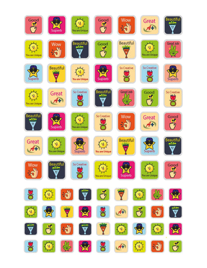 Lil Legends Reward Stickers Book - 2000+ Motivational Stickers for Kids | Perfectly Curated for Teachers, Parents & Classrooms | Star, Smiley & Praise Stickers for School & Home