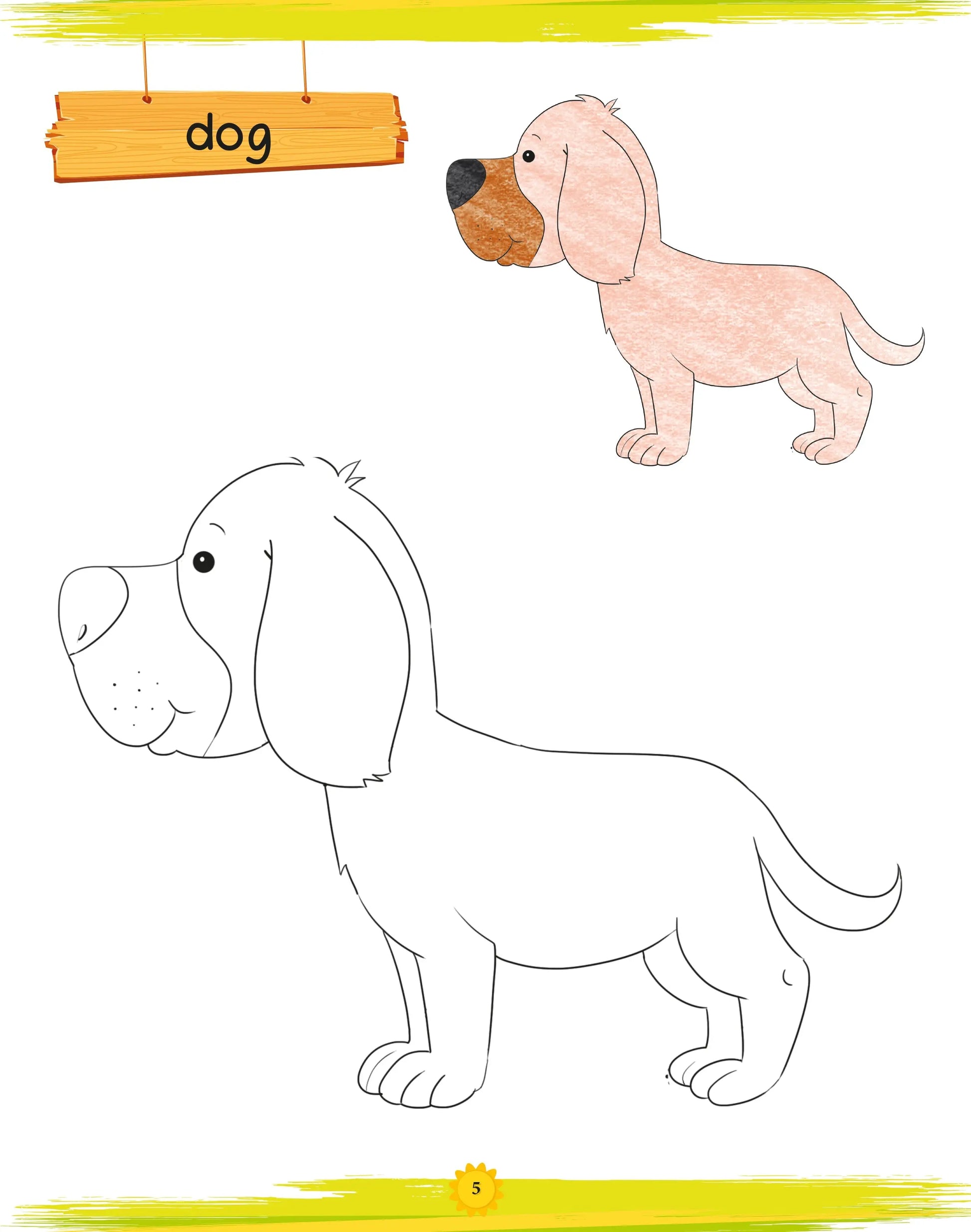 Lil Legends Book of Copy Colouring for kids,To Learn About Animals, Age 3 + 