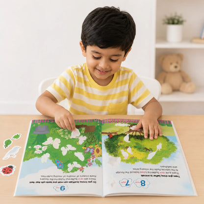 Lil Legends Books of Stickers Animals and Numbers | Set of 2 for Age 3+ | Learn Animal Names and ABC With Fun Activities | Educational Workbook | For Toddlers/Nursery/LKG 