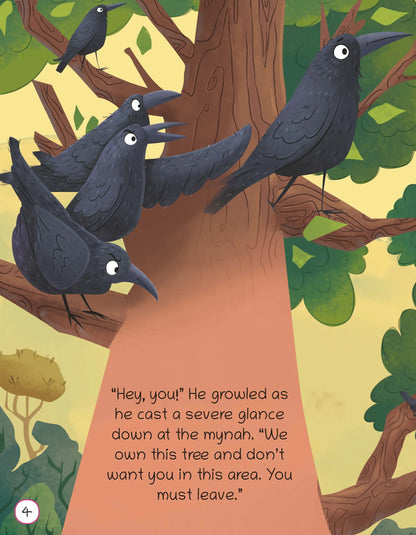 Oswaal Lil Legends Moral Story Books for Kids Age 2+ Years - The Vain Crows | Short English Bedtime Stories with Colourful Illustrations | Picture Book for Early Readers 