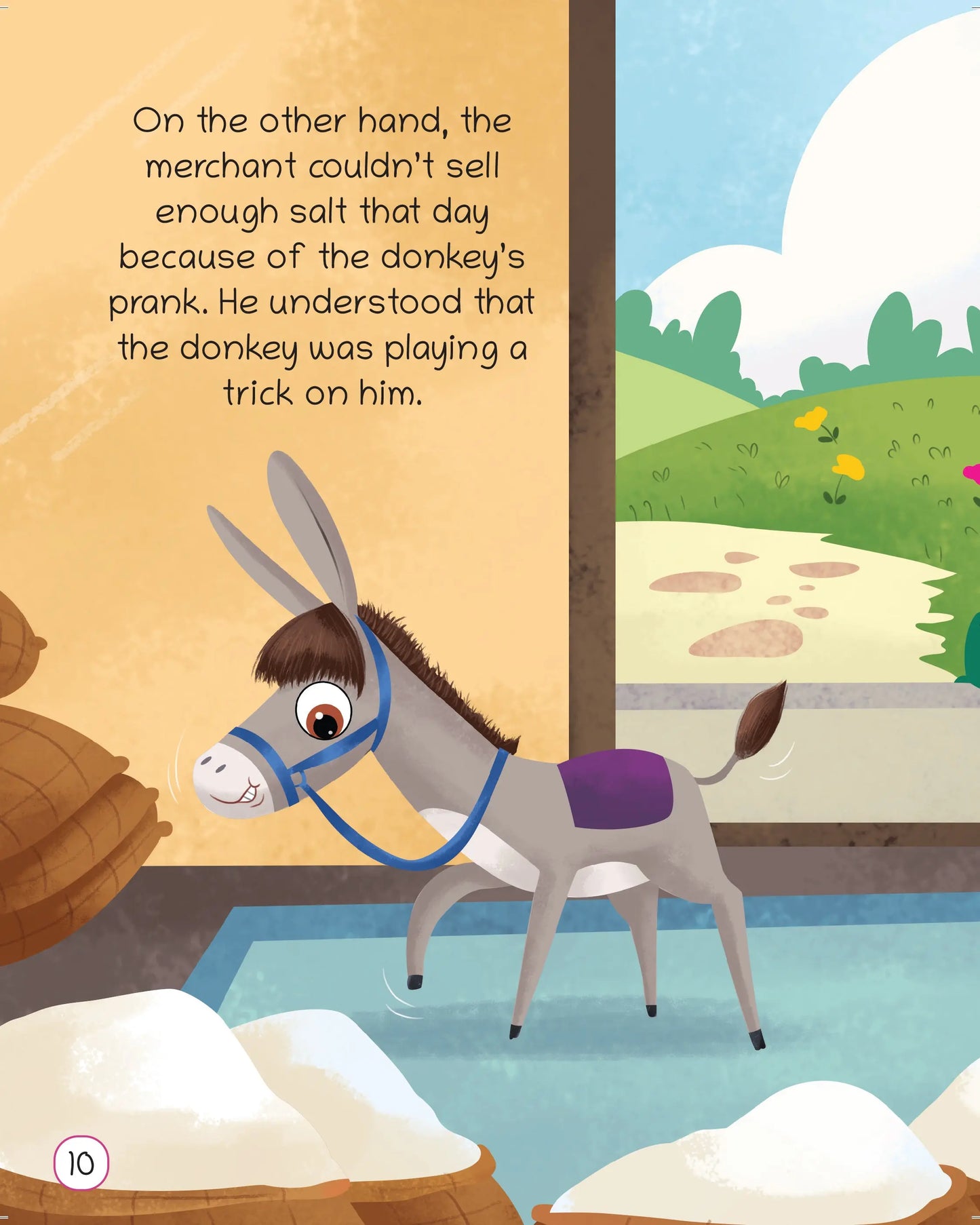 Oswaal Lil Legends Moral Story Books for Kids Age 2+ Years - The Merchant and The Donkey | Short English Bedtime Stories with Colourful Illustrations | Picture Book for Early Readers 