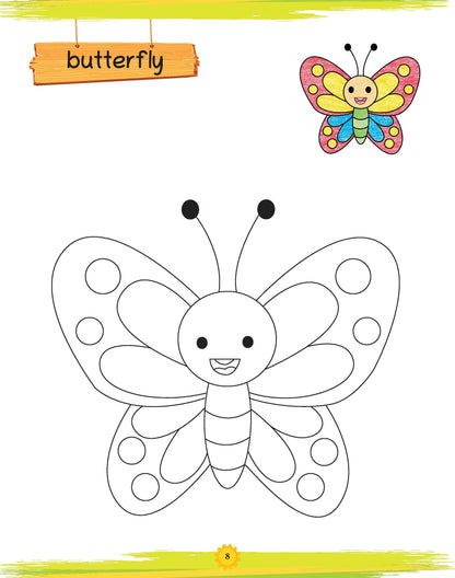 Lil Legends Book of Copy Colouring for Kids | Insects & Bugs Theme | Fun Colouring Activity Book | Creativity, Colour Recognition & Fine Motor Skills | Age 3+ Years