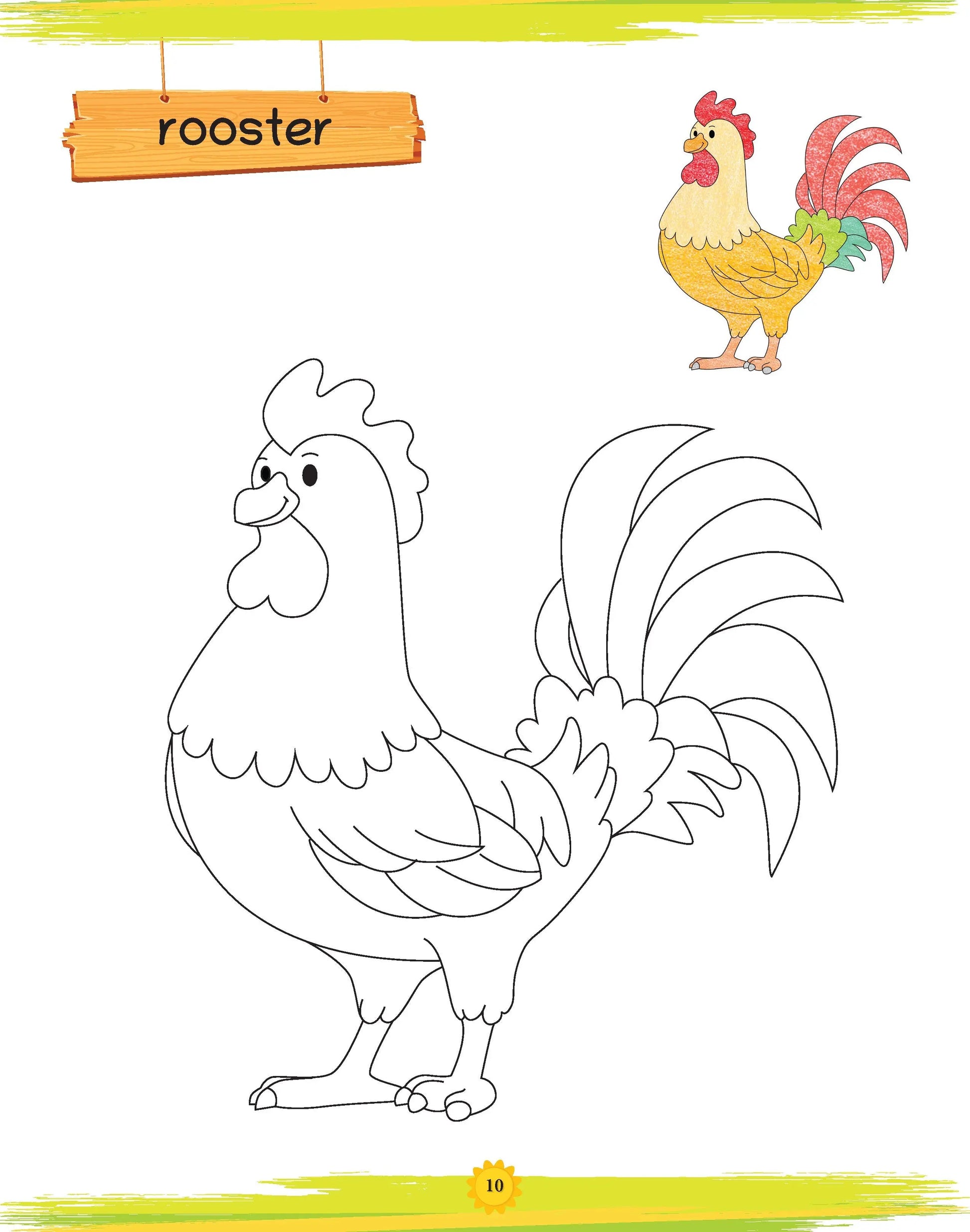 Lil Legends Book of Copy Colouring for Kids | Farmlife Theme | Fun Colouring Activity Book | Creativity, Colour Recognition & Fine Motor Skills | Age 3+ Years 